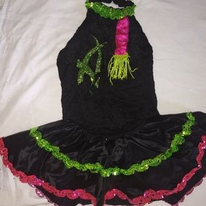 Girls dance costume